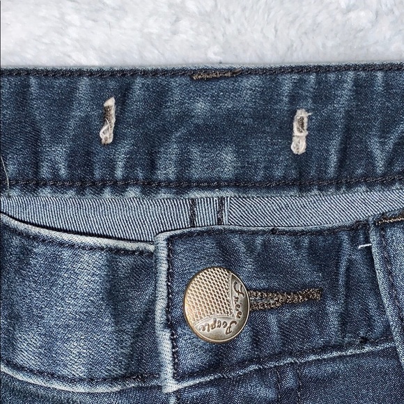 FREE PEOPLE Mid-Rise Distressed Knee Jeans - Picture 3 of 3